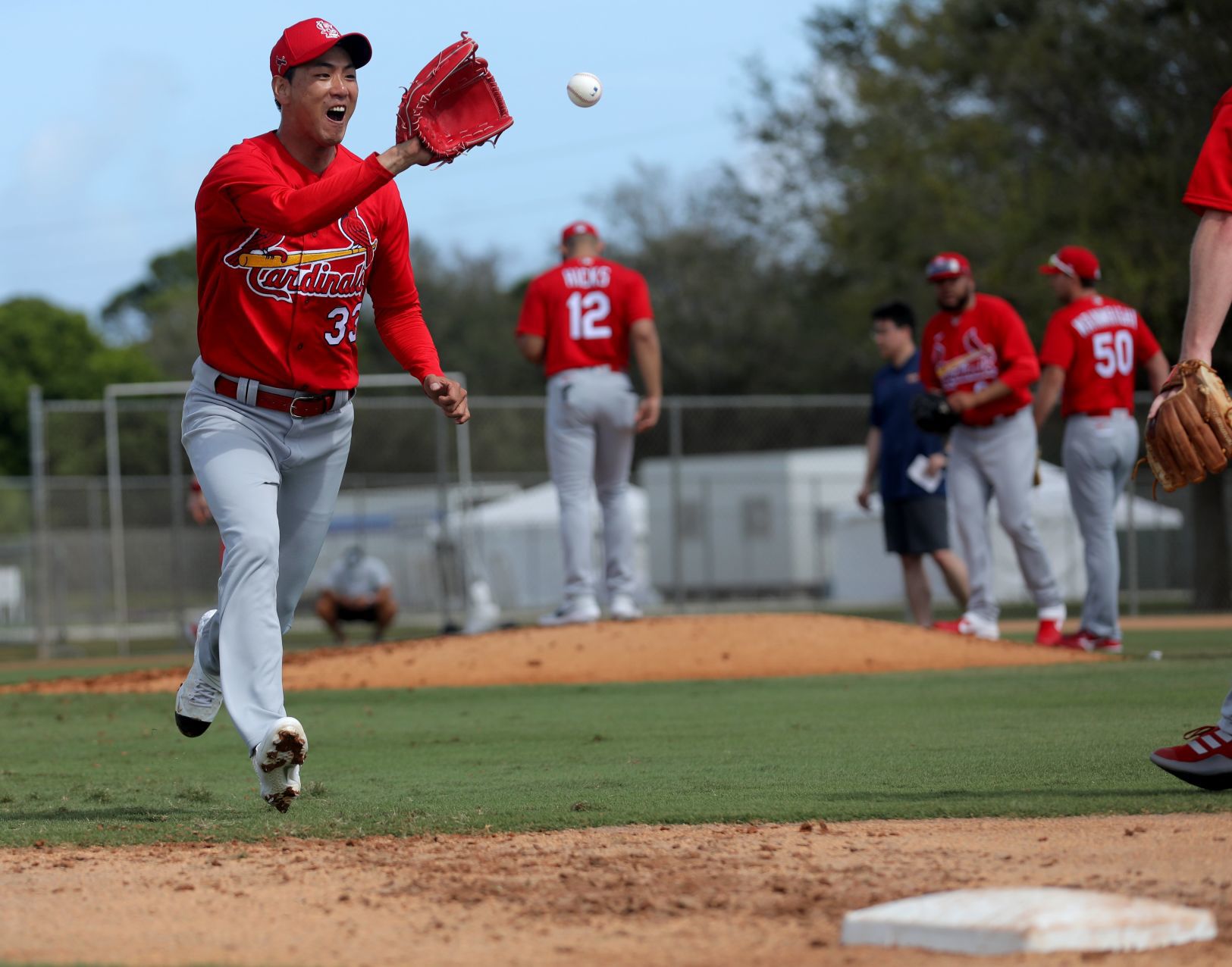 First official workout of Cardinals spring training